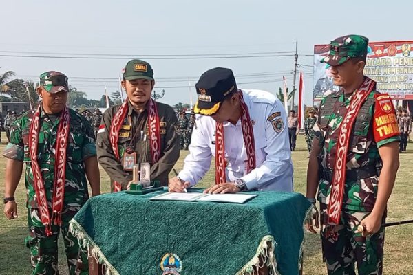 Betonisasi dan Talud Menjadi Sasaran Utama TMMD di Desa Karangwungu